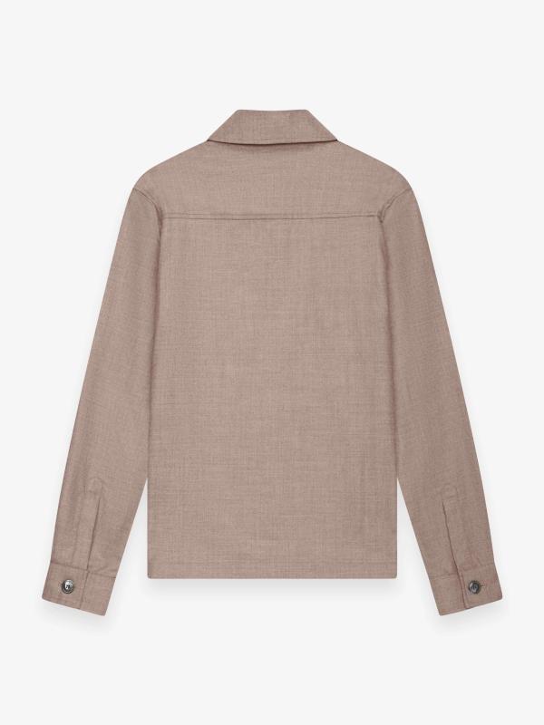 Flanel Strech Zip Overshirt