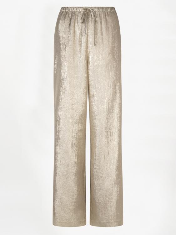Ido metallic effect pants
