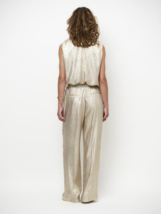 Ido metallic effect pants