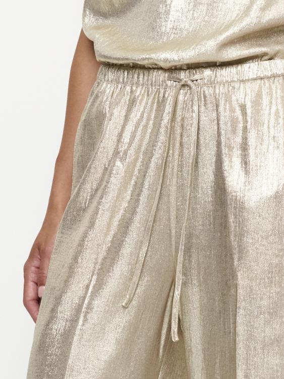 Ido metallic effect pants