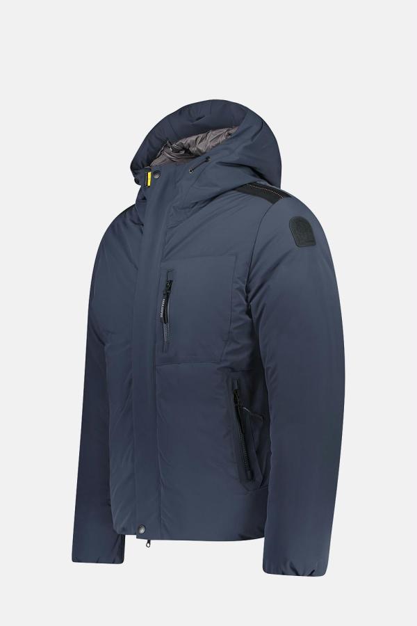 TAIGA - MAN HOODED DNAVYOWN JACKET BLUE