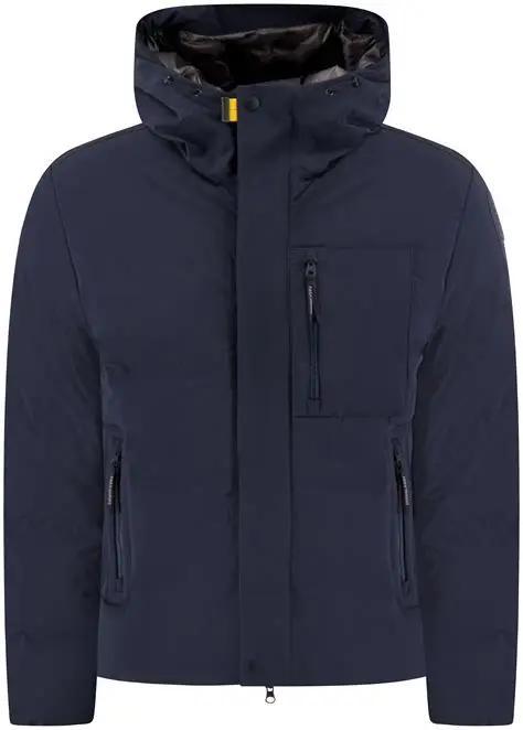 TAIGA - MAN HOODED DNAVYOWN JACKET BLUE