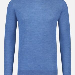 EFFIO Knitwear – Rimini O-Neck - 100% extrafine merino - Jeans