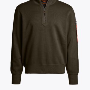 PARAJUMPERS BASIC SCOE - SWEATER MET RONDE HALS DEEP MOSS